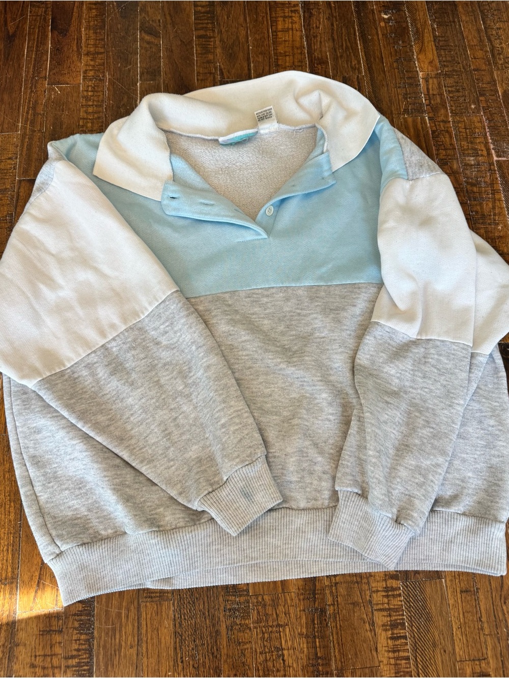 Vintage quarter button down sweater